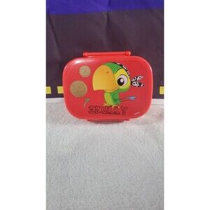 Disney Store Jake And The Neverland Pirates Skully Lunch Bento Box Red Rare
